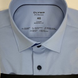 chemise olymp 24 seven bleu